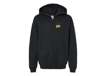 Gildan Heavy Blend Youth Toledo Rockets Full Zip Hooded Sweatshirt