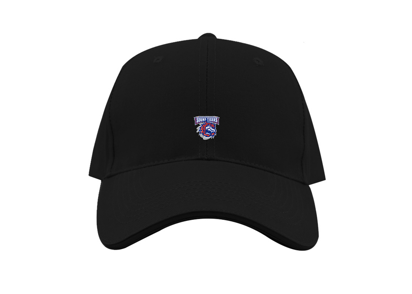 Bridgeport Sound Tigers Logo Dad Baseball Cap Hat
