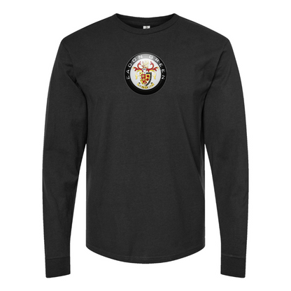 Men's Eadon Green Logo Cotton Long Sleeve T-Shirt
