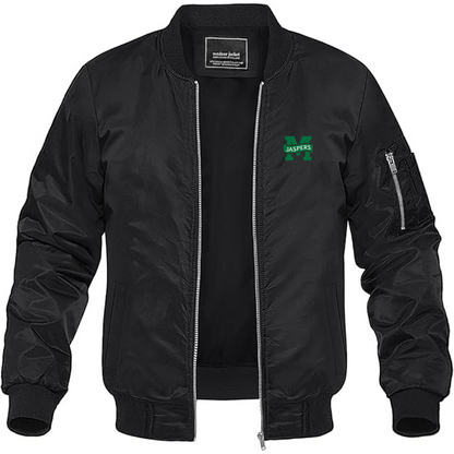 Men's Manhattan Jaspers Logo Lightweight Bomber Jacket Windbreaker Softshell Varsity Jacket Coat