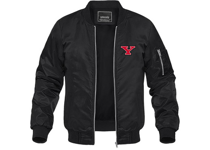 Men's Youngstown State Penguins Lightweight Bomber Jacket Windbreaker Softshell Varsity Jacket Coat