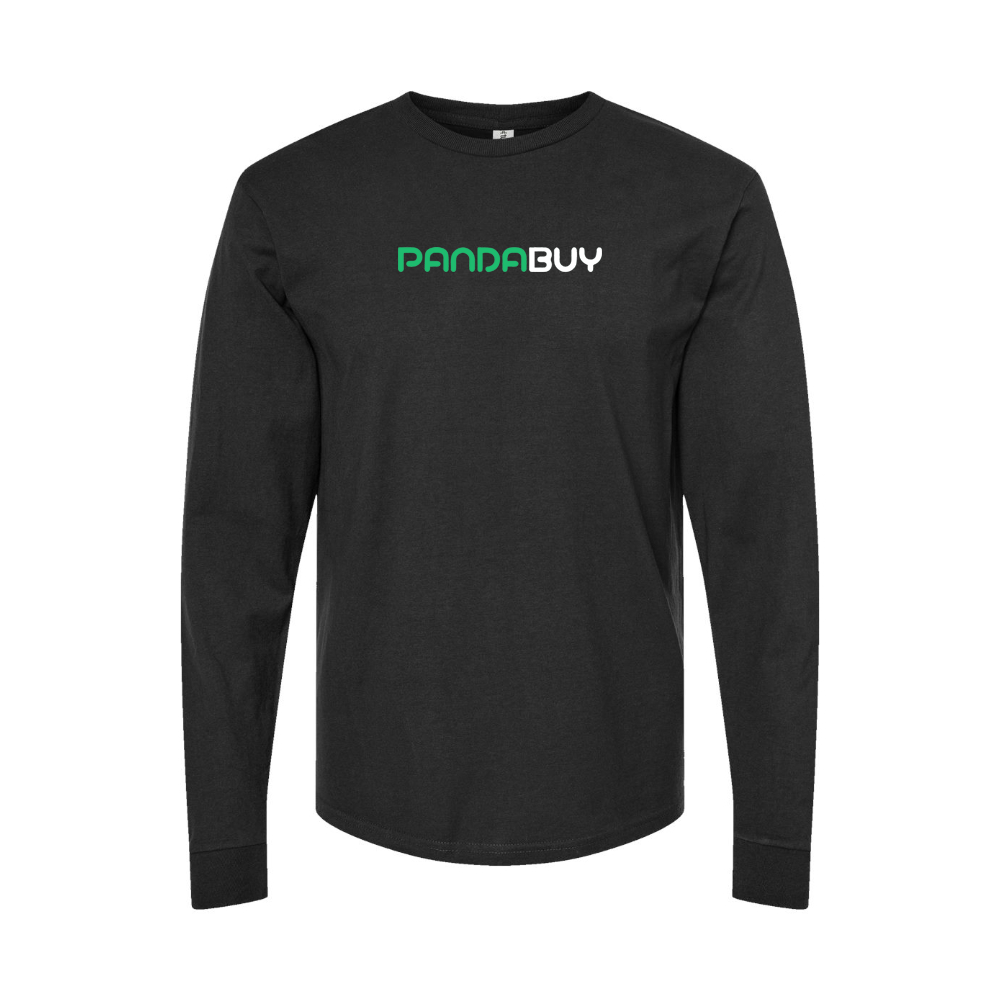 Youth Pandabuy Logo Cotton Long Sleeve T-Shirt