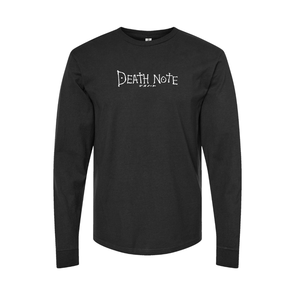 Youth Death Note Logo Cotton Long Sleeve T-Shirt