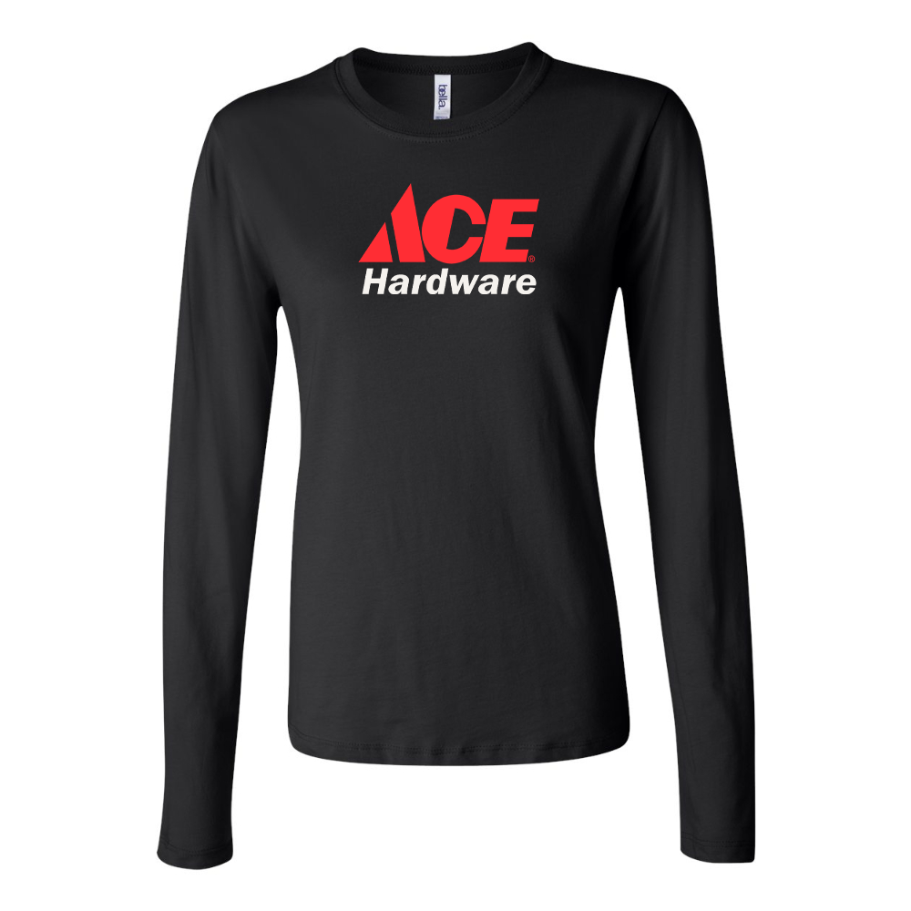BELLA CANVAS Women’s ACE Hardware Logo Jersey Long Sleeve Tee