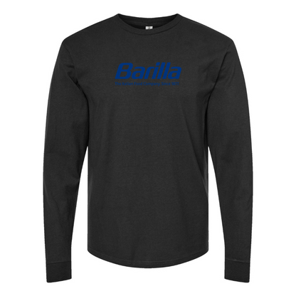 Men's Barilla Logo Cotton Long Sleeve T-Shirt