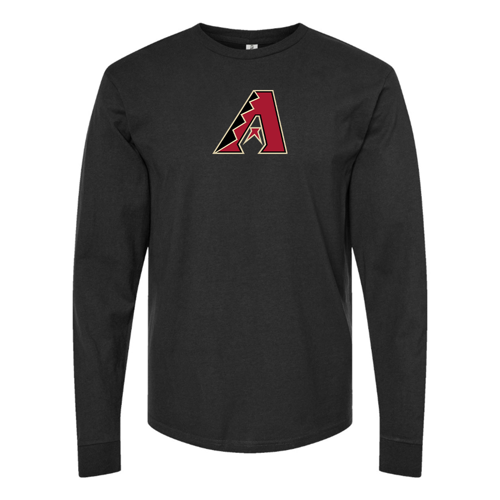 Youth Arizona Diamondbacks Logo Cotton Long Sleeve T-Shirt