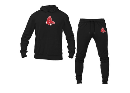 Men's Boston Red Sox Logo Hoodie Joggers Set