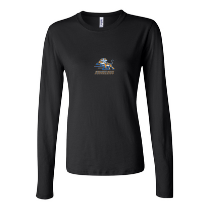 BELLA CANVAS Women’s Savannah State Tigers Logo Jersey Long Sleeve Tee