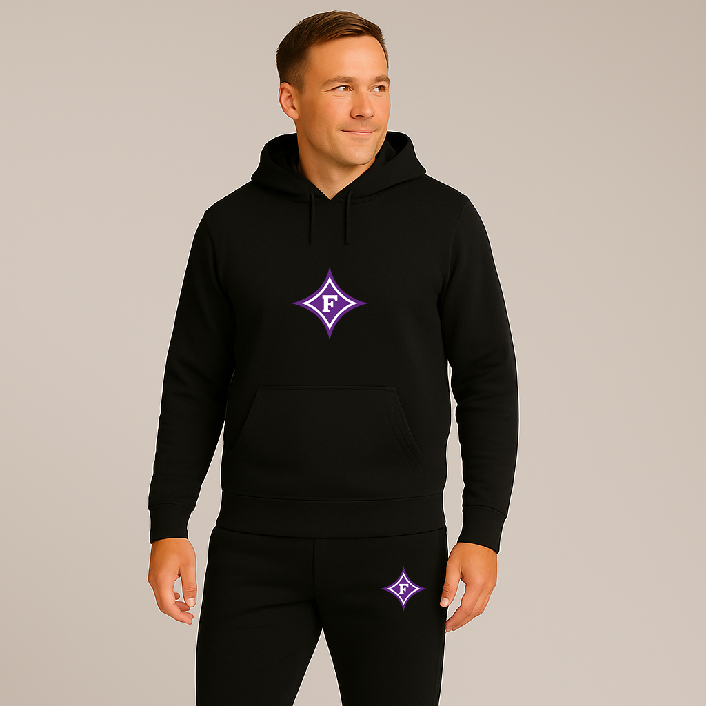 Men's Furman Paladins Logo Hoodie Joggers Set