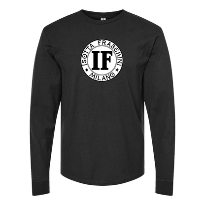 Men's Isotta Fraschini Logo Cotton Long Sleeve T-Shirt