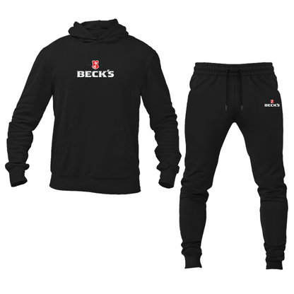 Men's Becks Logo Hoodie Joggers Set