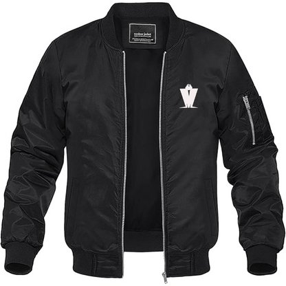 Men's Madness Logo Lightweight Bomber Jacket Windbreaker Softshell Varsity Jacket Coat