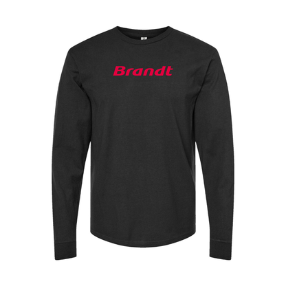 Youth Brandt Logo Cotton Long Sleeve T-Shirt