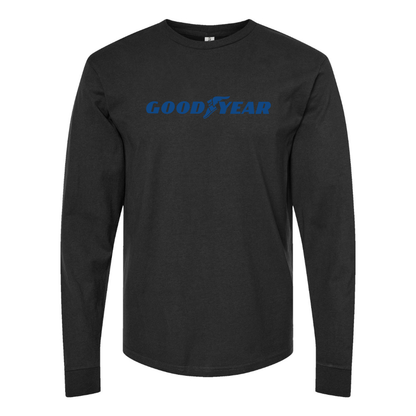 Men's Goodyear Logo Cotton Long Sleeve T-Shirt