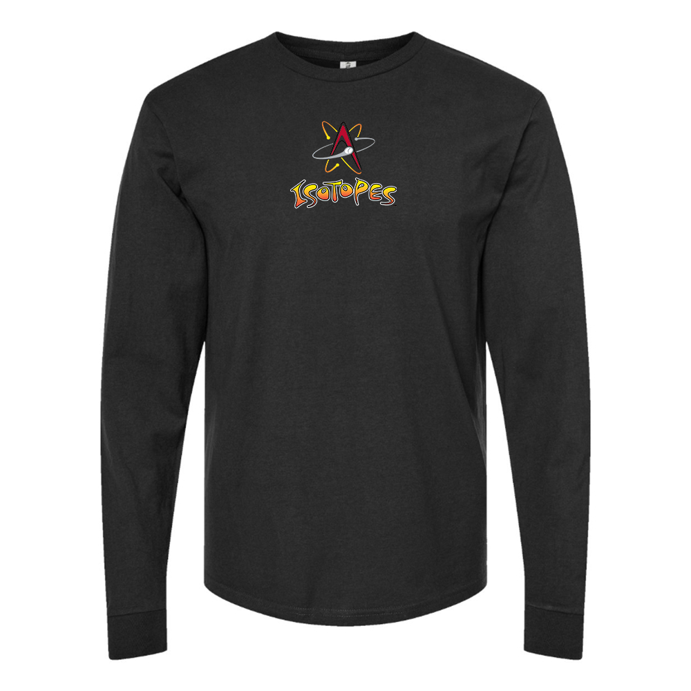 Youth Albuquerque Isotopes Logo Cotton Long Sleeve T-Shirt