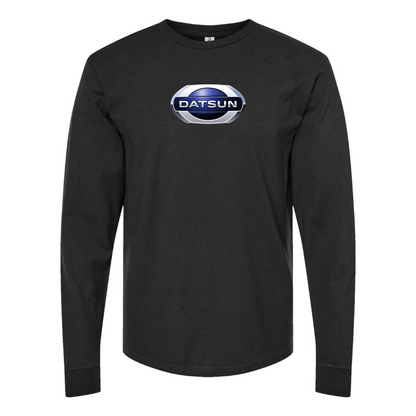 Men's Datsun Logo Cotton Long Sleeve T-Shirt