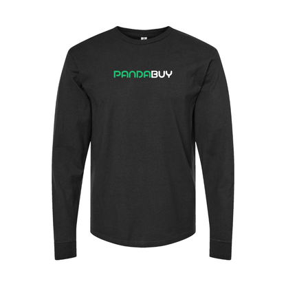 Men's Pandabuy Logo Long Sleeve T-Shirt