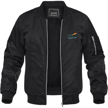 Men's Danny Phantom Logo Lightweight Bomber Jacket Windbreaker Softshell Varsity Jacket Coat