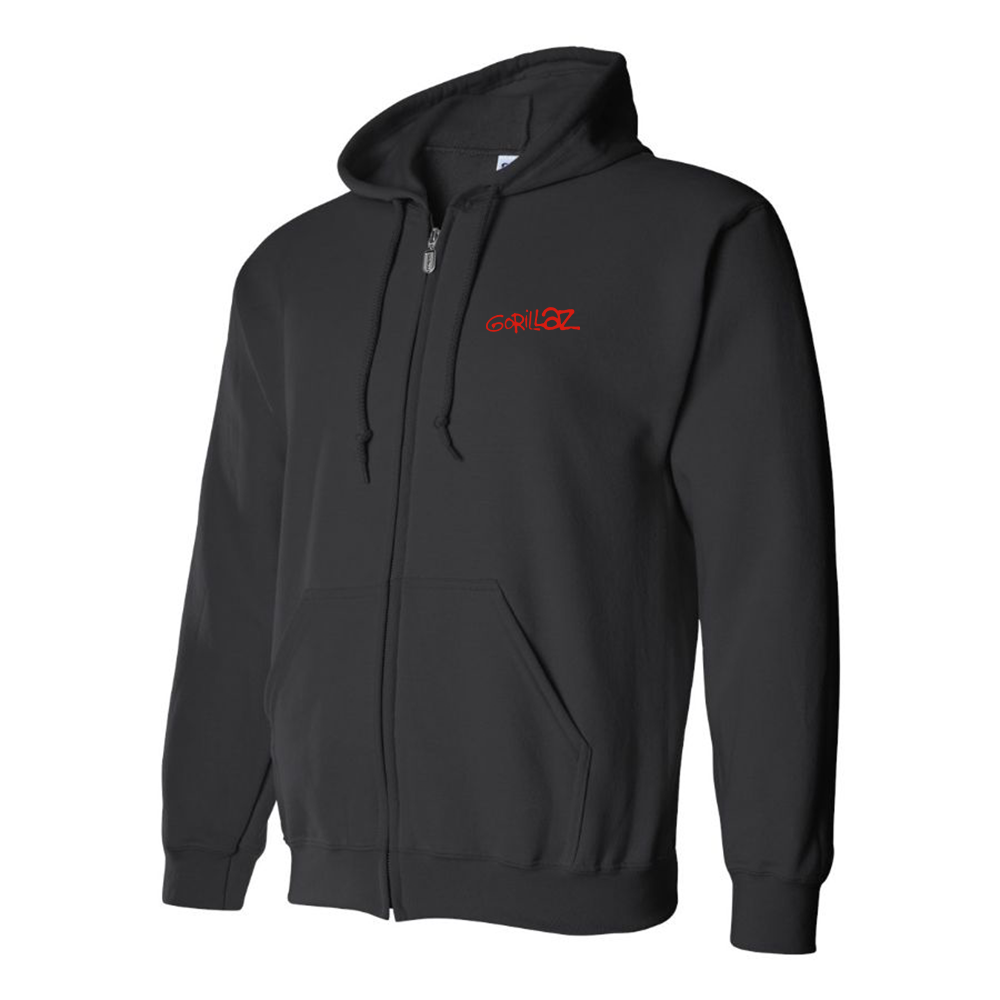 Men's Gorillaz Logo Zipper Hoodie