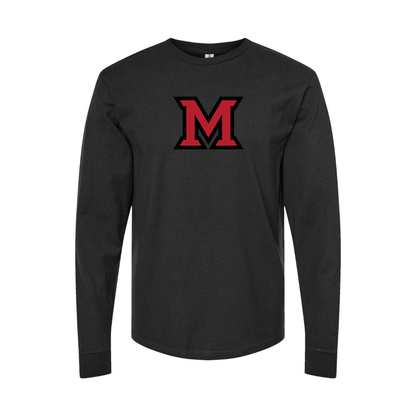 Youth Miami Ohio RedHawks Logo Cotton Long Sleeve T-Shirt