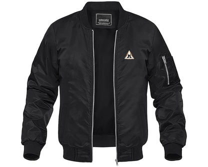 Men's Hansa Logo Lightweight Bomber Jacket Windbreaker Softshell Varsity Jacket Coat