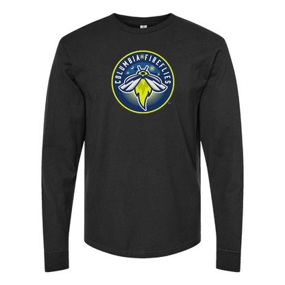 Men's Columbia Fireflies Logo Cotton Long Sleeve T-Shirt