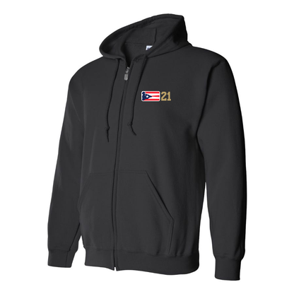 Men's Liga de Beisbol Profesional Roberto Clemente Logo Zipper Hoodie
