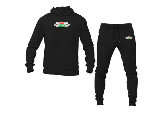 Men's Central Perk Logo Hoodie Joggers Set