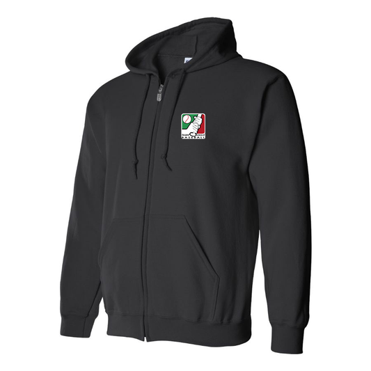 Men's  Italian Baseball League Logo Zipper Hoodie