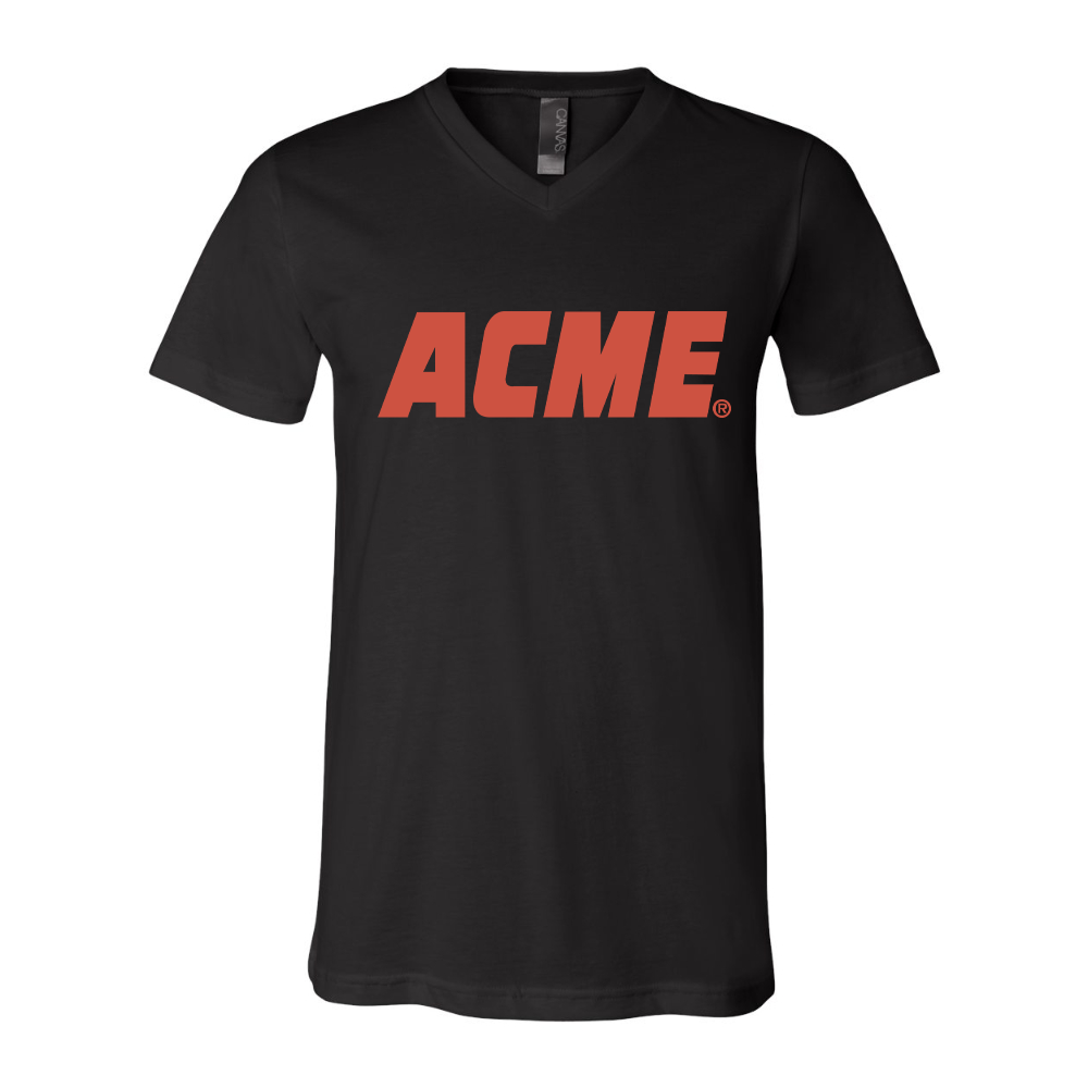 ACME Logo BELLA  CANVAS - Jersey V-Neck T-Shirt