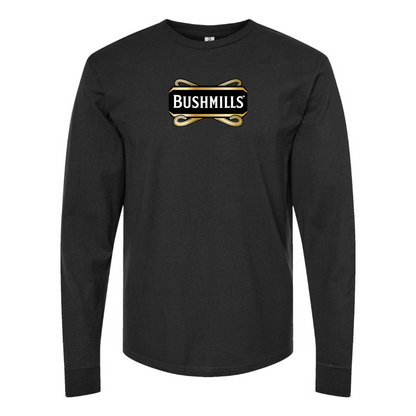 Men's Bushmills Logo Cotton Long Sleeve T-Shirt