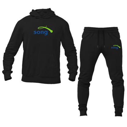 Men's Song Logo Hoodie Joggers Set