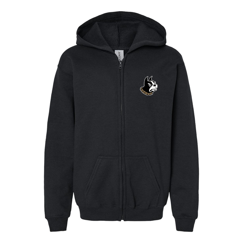 Gildan Heavy Blend Youth Wofford Terriers Full Zip Hooded Sweatshirt