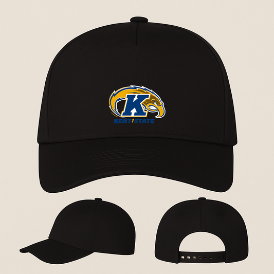 Kent State Golden Flashes Logo Five Panel Twill Snapback Cap