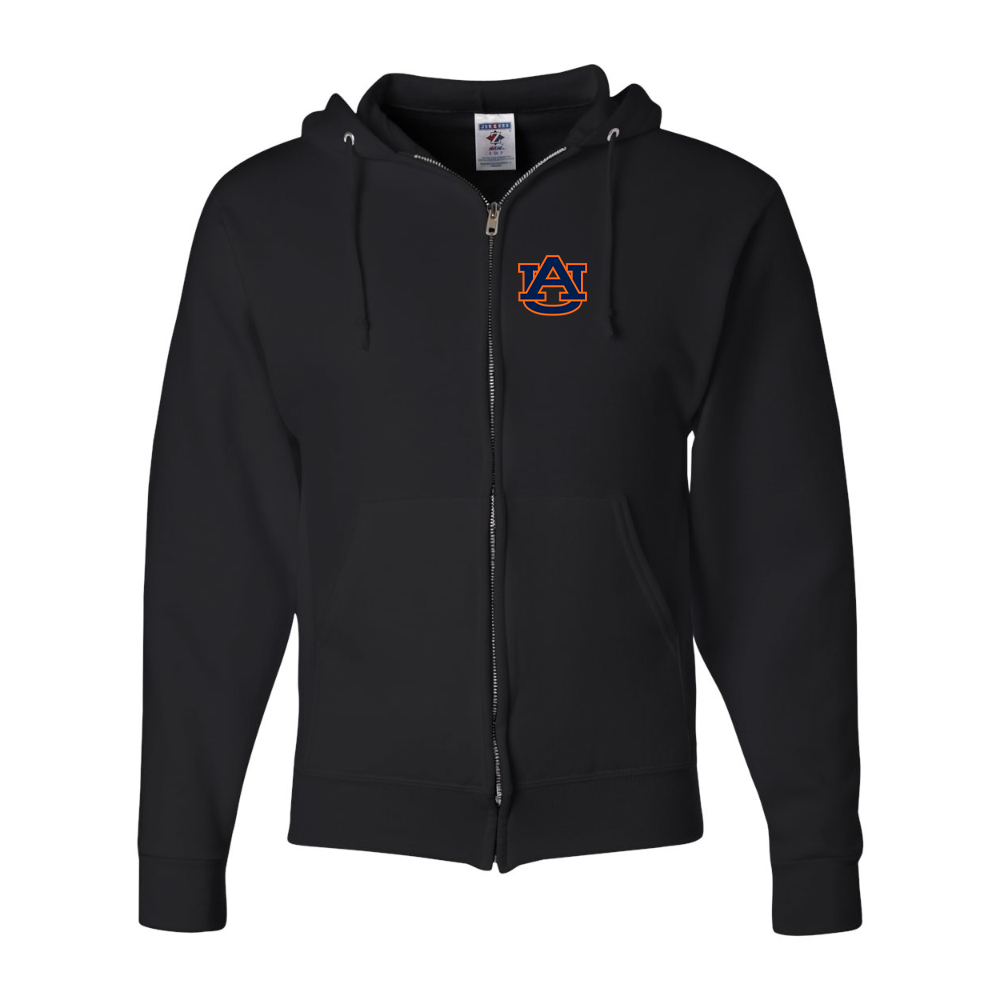 Men's  Auburn Tigers  JERZEES NuBlend Full-Zip Hooded Sweatshirt