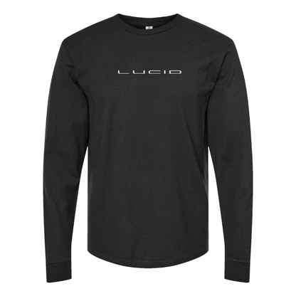 Men's Lucid Motors Logo Cotton Long Sleeve T-Shirt