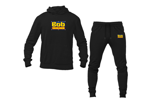 Men's Bob the Builder Logo Hoodie Joggers Set