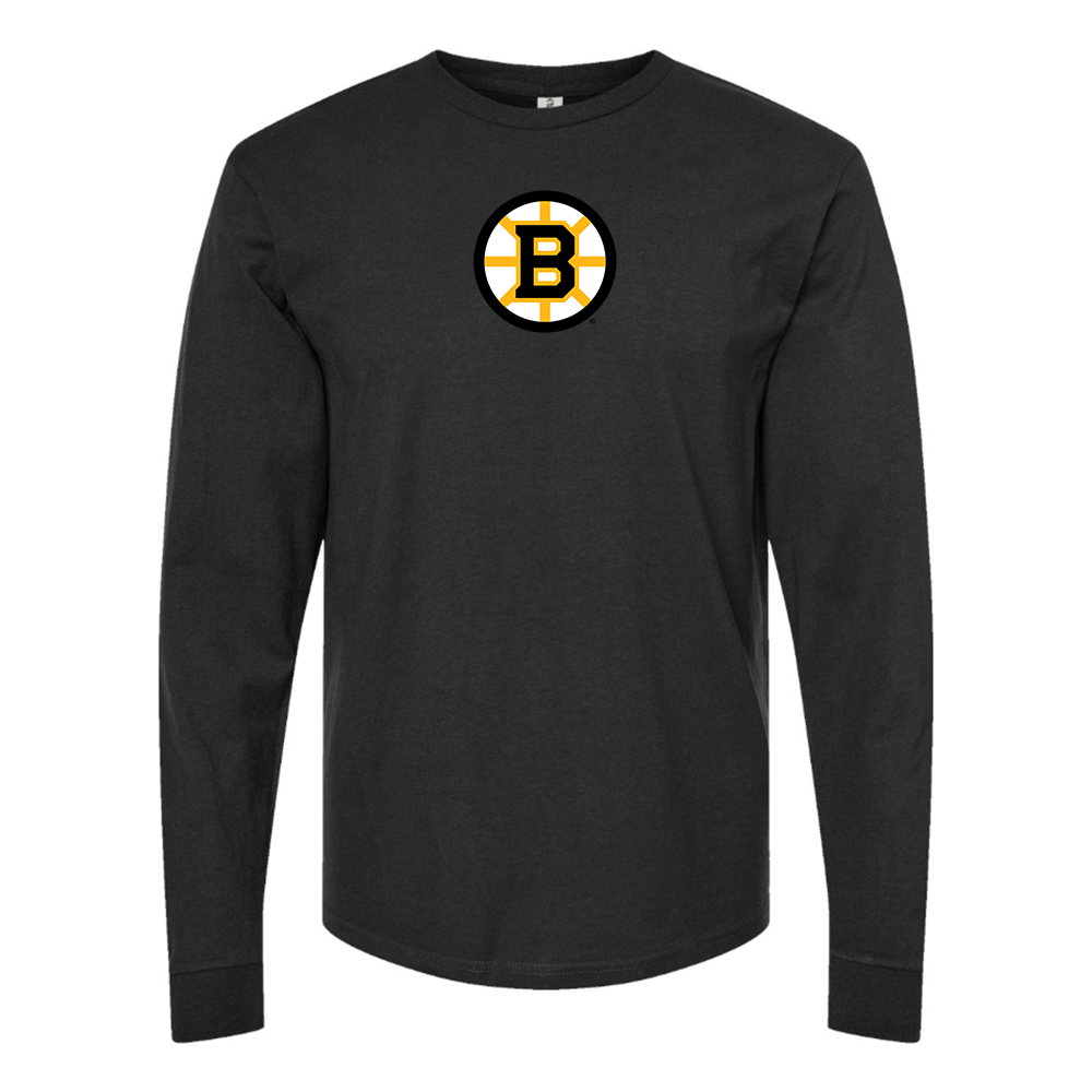 Men's Boston Bruins Logo Long Sleeve T-Shirt