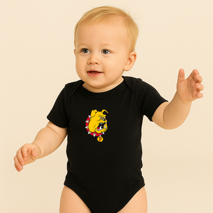 Ferris State Bulldogs Logo Baby Romper Onesie