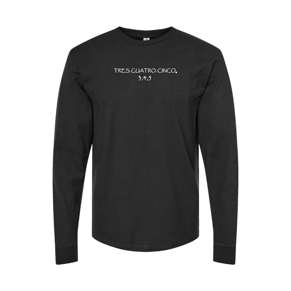 Men's Tres Cuatro Cinco Logo Long Sleeve T-Shirt