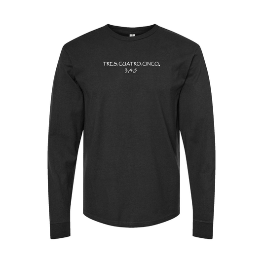 Men's Tres Cuatro Cinco Logo Long Sleeve T-Shirt