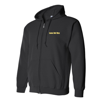 Men's Lana Del Rey   Logo Zipper Hoodie
