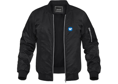 Men's WMG Lightweight Bomber Jacket Windbreaker Softshell Varsity Jacket Coat