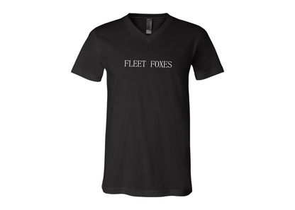 Fleet Foxes Logo BELLA  CANVAS - Jersey V-Neck T-Shirt