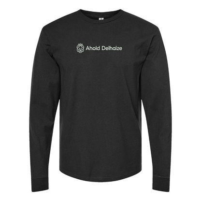 Men's Ahold Delhaize Vertical Logo  Cotton Long Sleeve T-Shirt