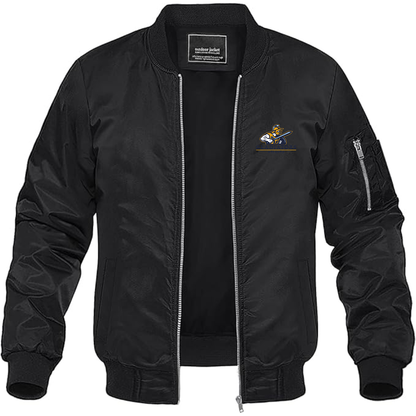 Men's Atlanta Gladiators Logo Lightweight Bomber Jacket Windbreaker Softshell Varsity Jacket Coat