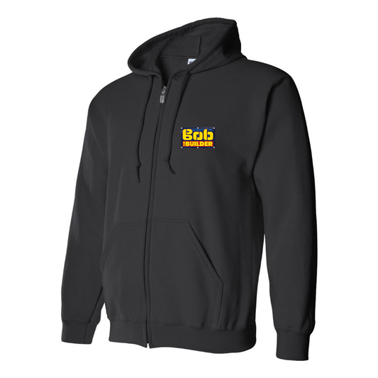 Men's Bob the Builder Logo Zipper Hoodie