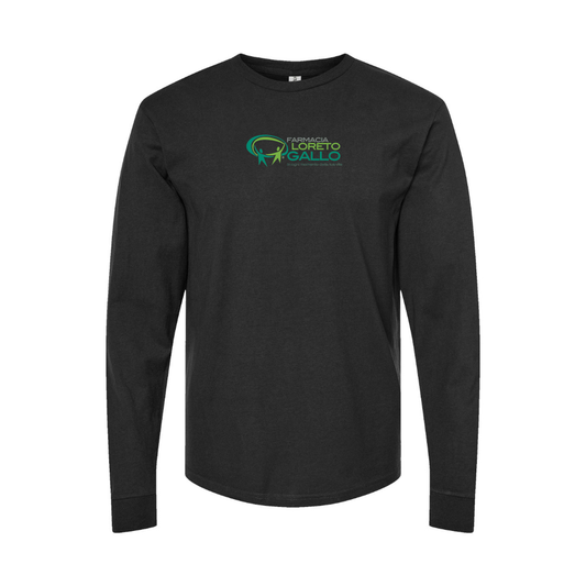 Youth Farmacia Loreto Gallo Logo Cotton Long Sleeve T-Shirt