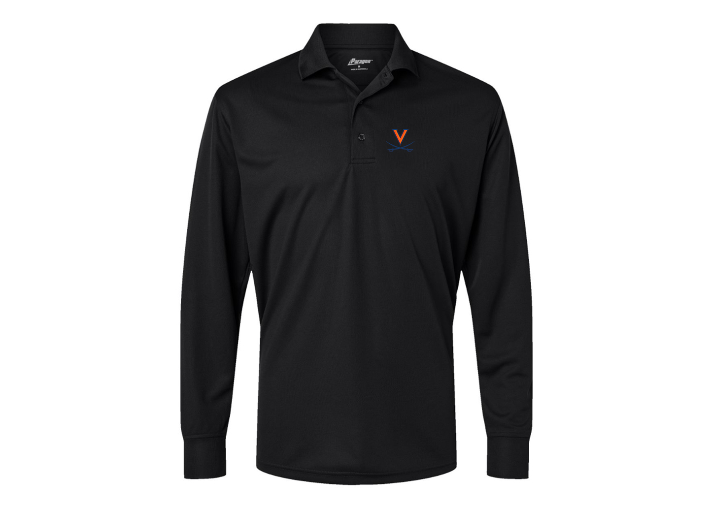 Men's Virginia Cavaliers Paragon Prescott Long Sleeve Polo