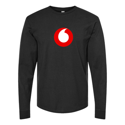 Youth Vodafone Logo Cotton Long Sleeve T-Shirt